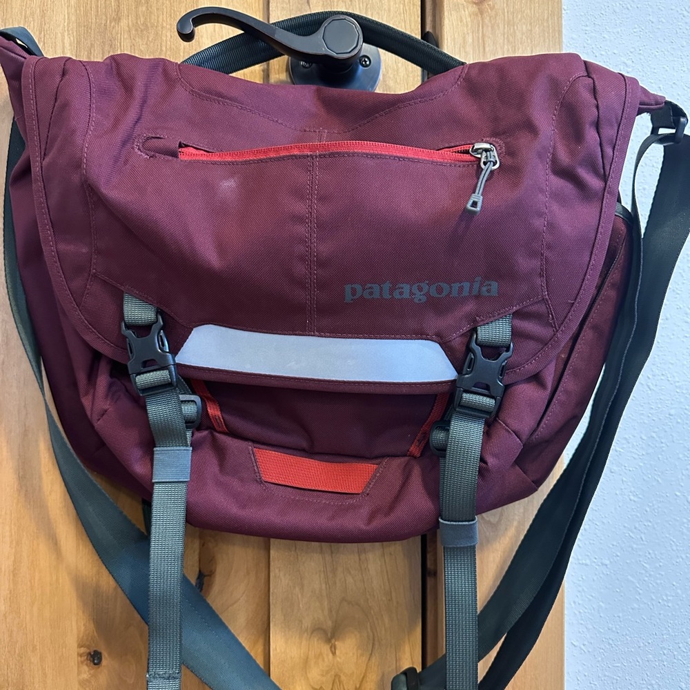 Patagonia Maroon Messenger Bag